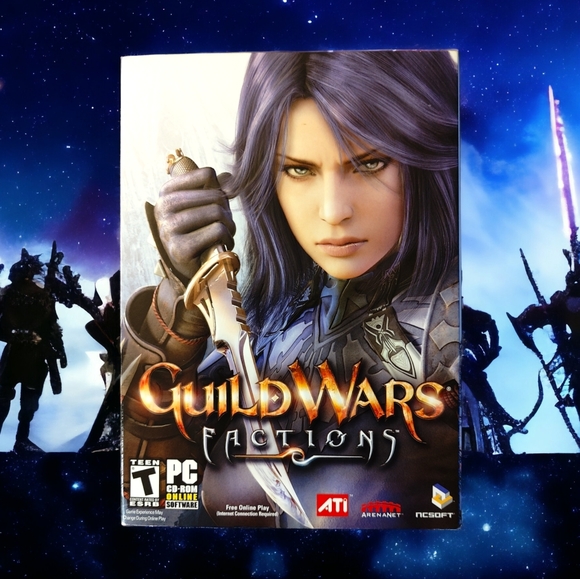 GUILD WARS - FACTIONS - 2006 PC CD-ROM Box Video Game Set - Picture 2 of 4